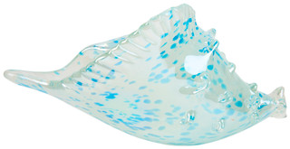 Thumbnail 2: DIAMOND STAR Glass Conch Shell Home Accent 