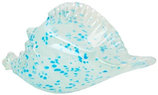 Thumbnail 1: DIAMOND STAR Glass Conch Shell Home Accent 