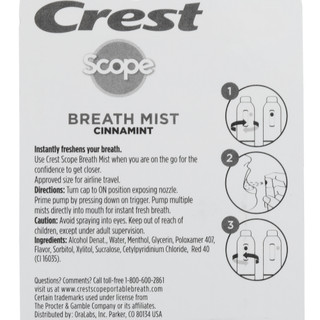 Thumbnail 2: CREST 4 Pk Cinnamint Breath Mist 