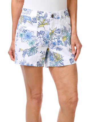 Thumbnail 1: SUPPLIES BY UNIONBAY Womens Alix Twill Print Shorts 