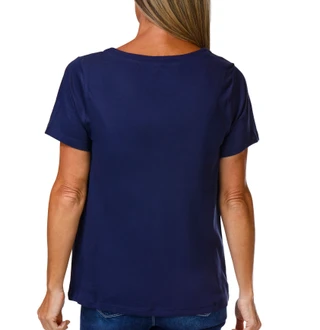 Thumbnail 2: Coral Bay Women's Short Sleeve Sweetheart Neck Top 