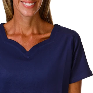 Thumbnail 3: Coral Bay Women's Short Sleeve Sweetheart Neck Top 
