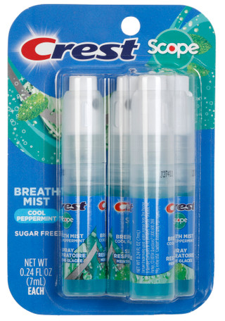 Thumbnail 1: CREST 4 Pk Cool Peppermint Breath Mist 