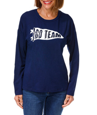 Thumbnail 1: Magical Season Petite Long Sleeve Go Team Top 