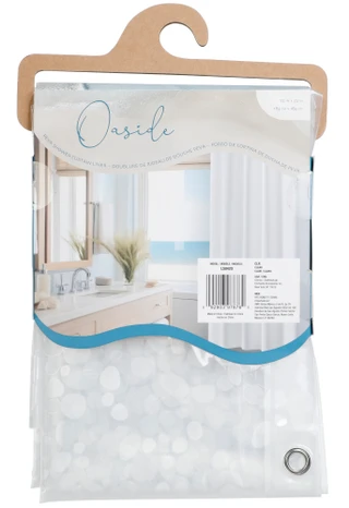 Thumbnail 2: ENCHANTE PEVA Shower Curtain Liner 