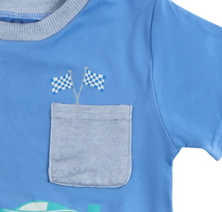 Thumbnail 2: Cutie Pie Baby Toddler Boys 3 Pc Pajama Shorts Set 