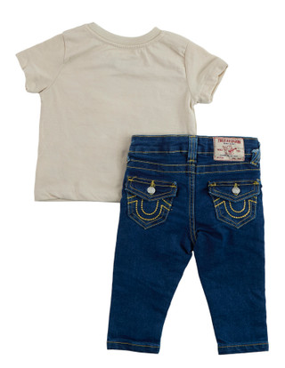 Thumbnail 3: True Religion Baby Girl 2 Pc Pants Set 