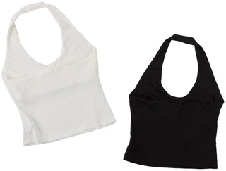 Thumbnail 2: Pink Rose Juniors 2 Pk Halter Tops 