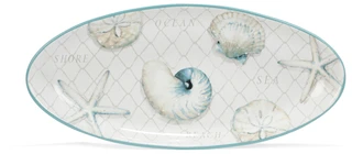 Thumbnail 2: Certified International Coastal Oval Serving Platter 