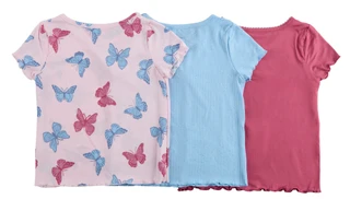 Thumbnail 2: Btween Girls 3 Pk Short Sleeve Tops 