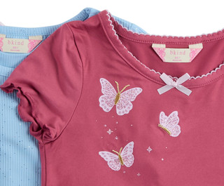 Thumbnail 3: Btween Girls 3 Pk Short Sleeve Tops 