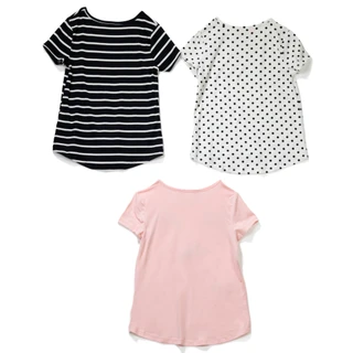 Thumbnail 2: B TWEEN Big Girl's 3 Pk Crewneck Tees 