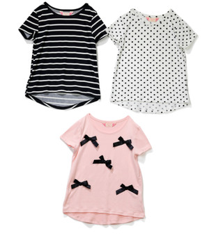 Thumbnail 1: B TWEEN Big Girl's 3 Pk Crewneck Tees 