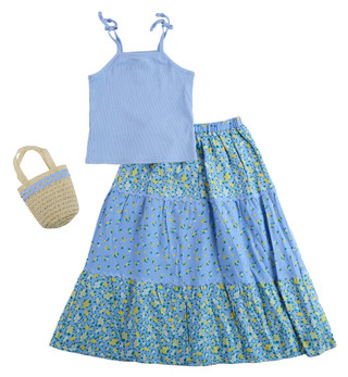 Thumbnail 1: Btween Big Girls 3 Pc Floral Pants Set 