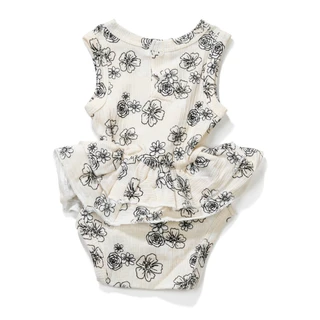 Thumbnail 2: RACHEL ZOE Baby Girl's 3 Pc Floral Onesie Set 