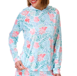 Thumbnail 1: REEL LEGENDS Women's Long Sleeve Hooded Performance Top 