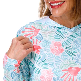 Thumbnail 5: REEL LEGENDS Women's Long Sleeve Hooded Performance Top 