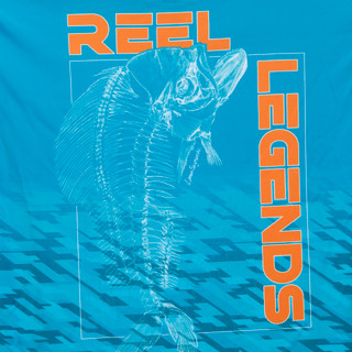 Thumbnail 8: REEL LEGENDS Boys Long Sleeve Digital Mahi UPF Shirt 