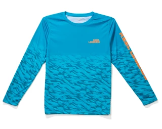 Thumbnail 2: REEL LEGENDS Boys Long Sleeve Digital Mahi UPF Shirt 