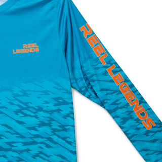 Thumbnail 10: REEL LEGENDS Boys Long Sleeve Digital Mahi UPF Shirt 