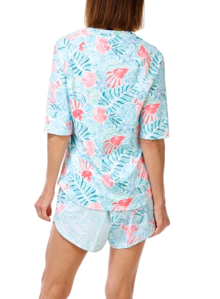 Thumbnail 2: REEL LEGENDS Women's Short Sleeve Crew Neck Performance Top 