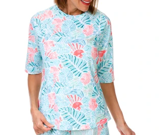 Thumbnail 1: REEL LEGENDS Women's Short Sleeve Crew Neck Performance Top 