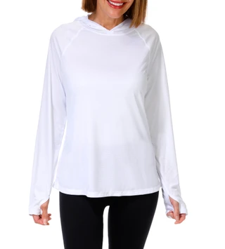 Thumbnail 1: REEL LEGENDS Women's Long Sleeve Hooded Performance Top 