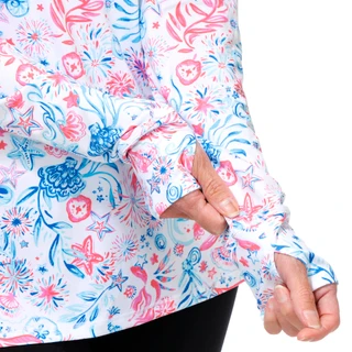Thumbnail 4: REEL LEGENDS Women's Long Sleeve Hooded Performance Top 