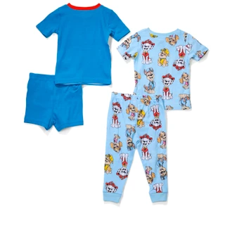 Thumbnail 2: Paw Patrol Toddler Boy's 4 Pc Paw Patrol Graphic Tee Short Set 
