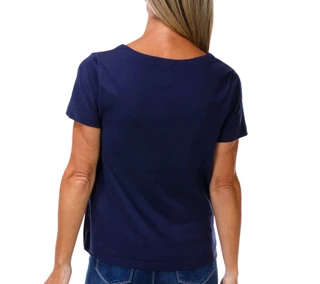 Thumbnail 2: Coral Bay Petite Short Sleeve Sweetheart Neck Top 