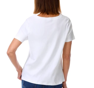 Thumbnail 3: Coral Bay Petite Short Sleeve Sweetheart Neck Top 