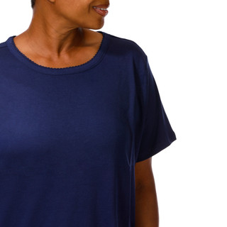 Thumbnail 3: Coral Bay Petite Short Sleeve Crew Neck Cotton Tee 