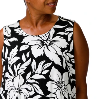 Thumbnail 2: HARLOW & ROSE Plus Sleeveless Print Swing Dress 