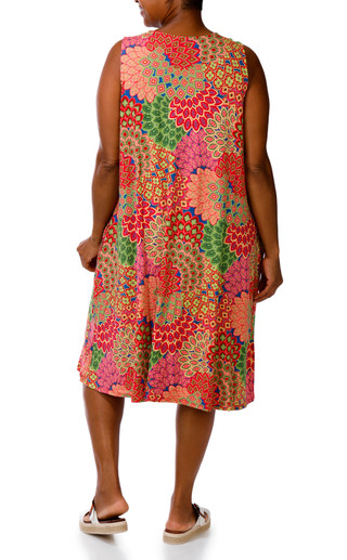 Thumbnail 2: HARLOW & ROSE Plus Sleeveless Print Swing Dress 