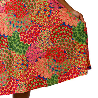 Thumbnail 4: HARLOW & ROSE Plus Sleeveless Print Swing Dress 
