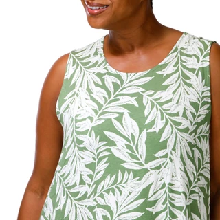 Thumbnail 5: HARLOW & ROSE Plus Sleeveless Print Swing Dress 