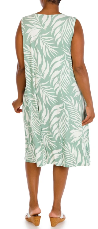 Thumbnail 3: HARLOW & ROSE Plus Sleeveless Print Swing Dress 