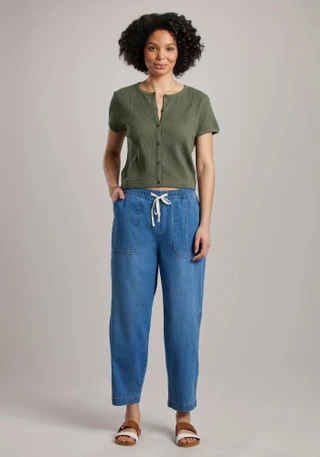 Thumbnail 4: SUPPLIES BY UNIONBAY Womens Bryce Drapey Denim Pant 