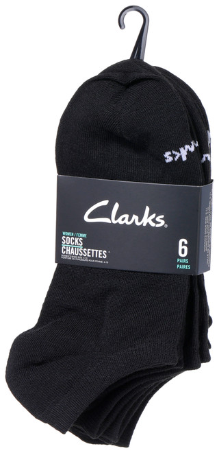 Thumbnail 1: Clarks Women's 6 Pk Athletic Low Cut Socks 