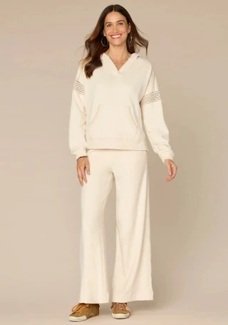 Thumbnail 2: Democracy Petite Half Placket Mixed Media Top 