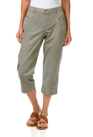 Thumbnail 1: Coral Bay Women's Stretch Poplin Capris 