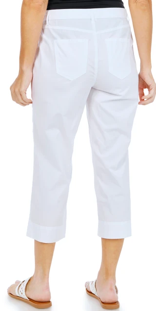 Thumbnail 2: Coral Bay Women's Stretch Poplin Capris 