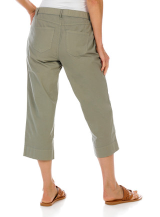 Thumbnail 4: Coral Bay Women's Stretch Poplin Capris 