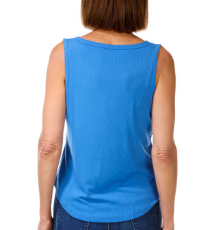 Thumbnail 4: FLAG & ANTHEM Women's Sleeveless Notched Ribbed Tank 