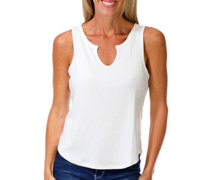Thumbnail 1: FLAG & ANTHEM Women's Ribbed Notch Front Tank 