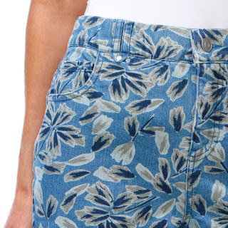 Thumbnail 3: Coral Bay Women's Floral Super Stretch Pull On Shorts 