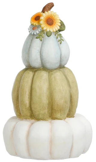 Thumbnail 1: Autumn Gatherings 26.5 in Stacked Pumpkin Harvest Home Accent 