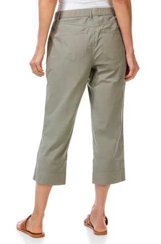Thumbnail 4: Coral Bay Petite Stretch Poplin Capris 