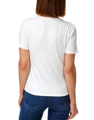 Thumbnail 2: Cyrus Women's Ribbed Comfort Stretch Crew Neck Tee 