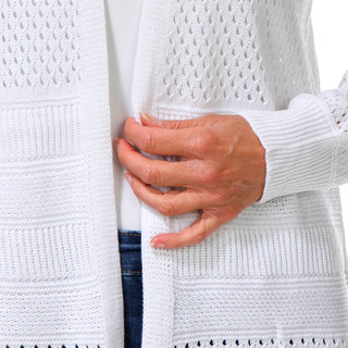Thumbnail 3: ADRIENNE VITTADINI Women's Mixed Stitch Open Cardigan 